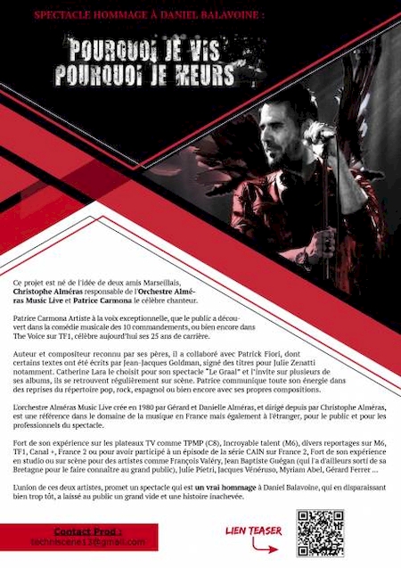 affiche pourquoi je vis pourquoi je meurs le spectacle